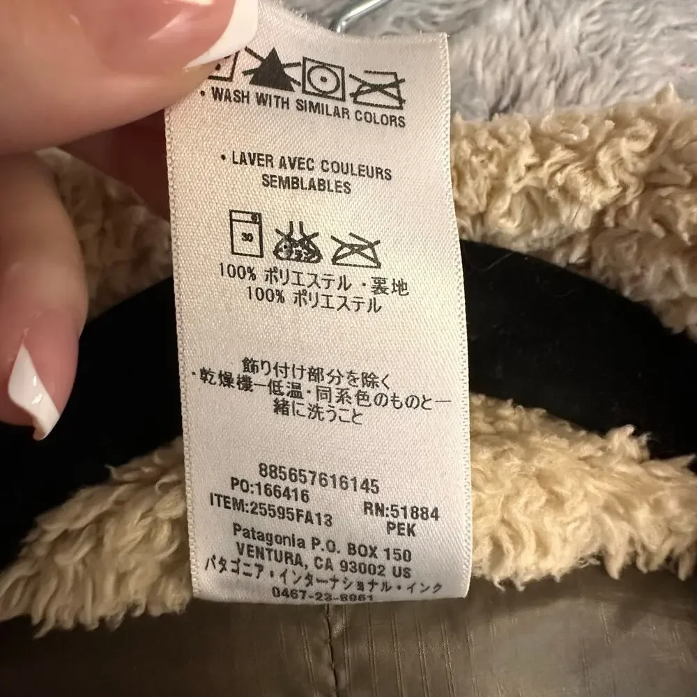 Patagonia Los Gatos Teddy Bear Full Zip Fleece Jacket Women's Small